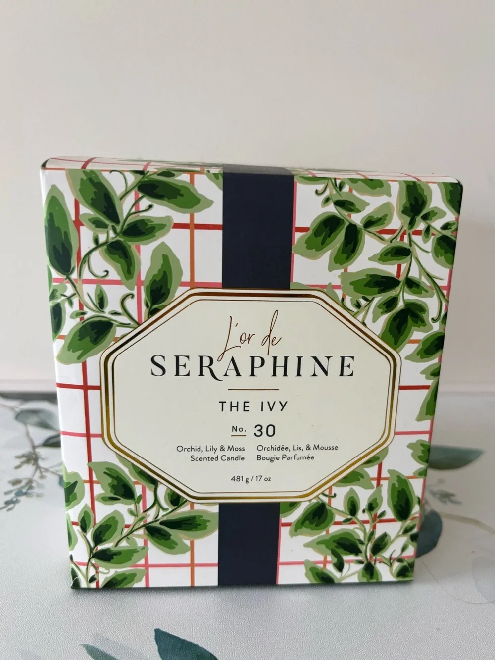 L’or De Seraphine The Ivy No. 30 Candle 17oz Large Size Orchid Lily Moss